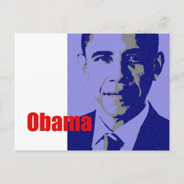 Postal Obama (Anverso)