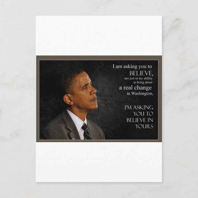 Postal Obama (Anverso)