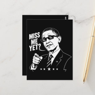 Postal Obama 2028 Me Extrañas Todavía Presidente 44 Diver