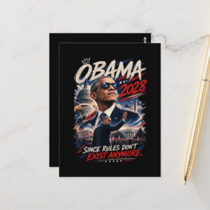 Postal Obama 2028 Ya que las reglas ya no existen