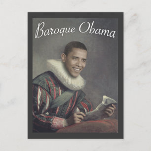 Postal Obama barroco