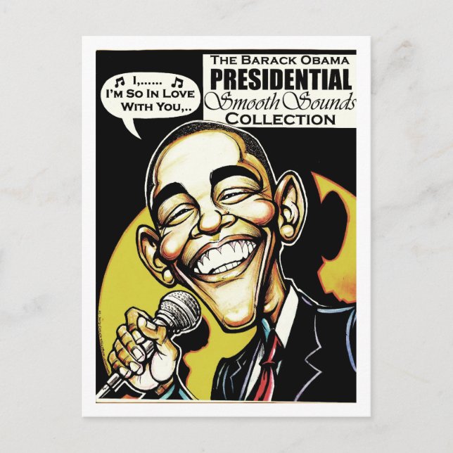 Postal ¡Obama canta! (2012) (Anverso)