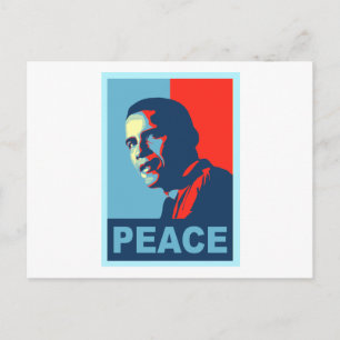Postal Obama gana camisetas del Premio de la Paz