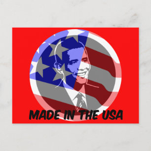 Postal Obama hecho en Estados Unidos