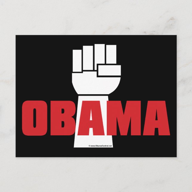 Postal ¡Obama Justo! (Anverso)