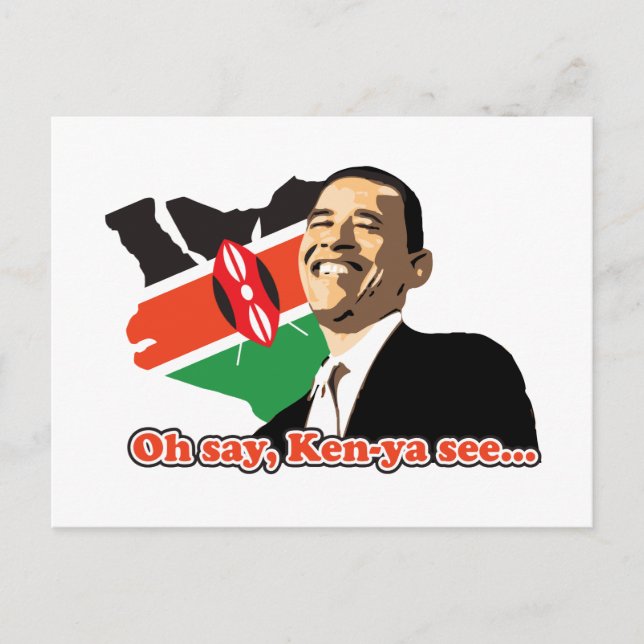 Postal Obama Kenia (Anverso)