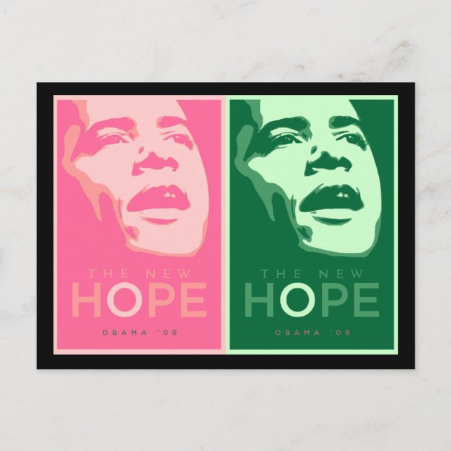 Postal Obama 'La nueva esperanza' (Anverso)