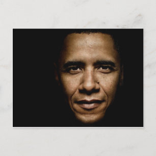 Postal Obama-Negro