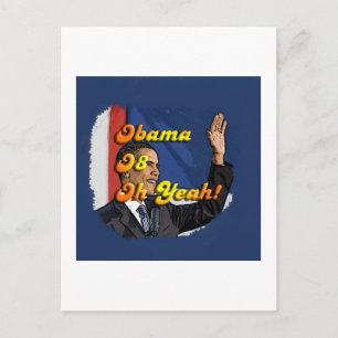 Postal Obama Oh Yeah Postcard