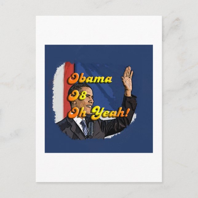Postal Obama Oh Yeah Postcard (Anverso)