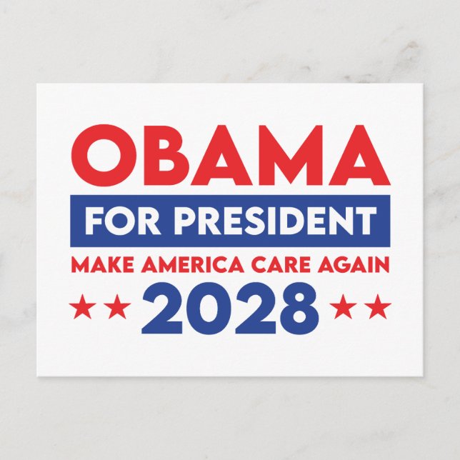 Postal Obama Para El Presidente 2028 Hará Que Estados Uni (Anverso)