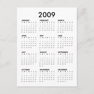 Postal Obama Pocket Calendar - Barack y Michelle