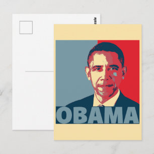 POSTAL OBAMA POP ART