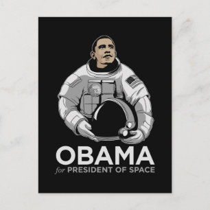 Postal Obama por el Presidente del Espacio