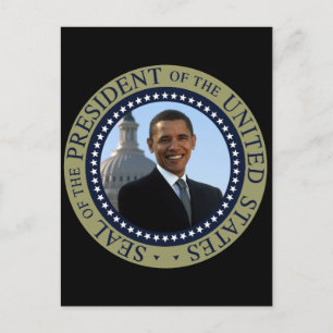 Postal Obama Seal Gold