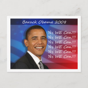 Postal Obama Sí Podemos Postcard