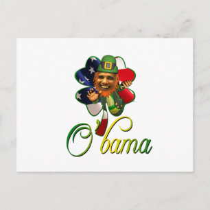 Postal Obama St. Patrick's Day Spirit