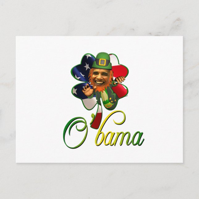 Postal Obama St. Patrick's Day Spirit (Anverso)