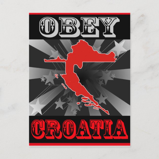 Postal Obedece Croacia (Anverso)