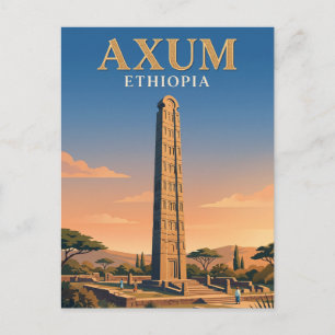 Postal Obelisco de Axum Etiopía