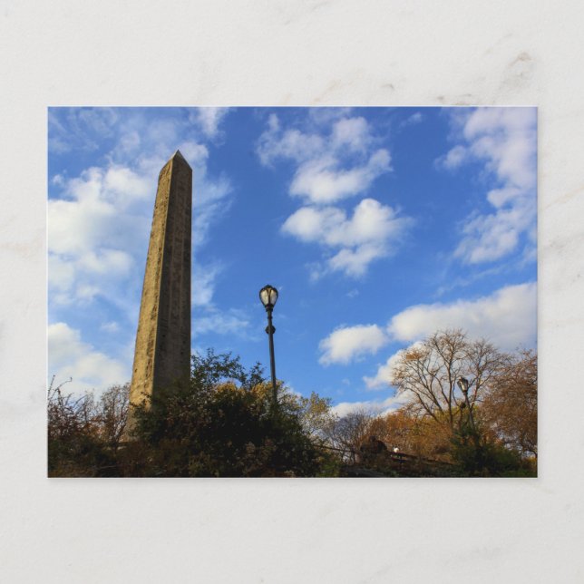 Postal Obelisk, la aguja de Cleopatra en Central Park, NY (Anverso)