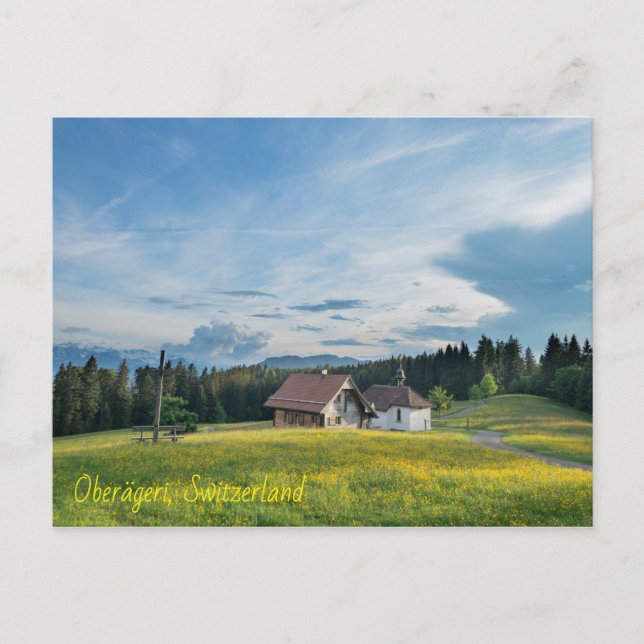 Postal Oberägeri, Suiza (Anverso)