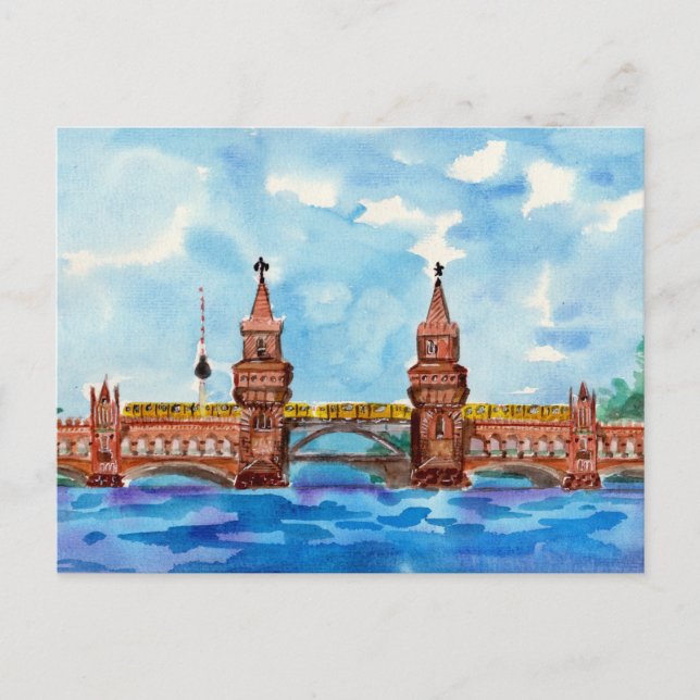 Postal Oberbaum Bridge Berlin (Anverso)