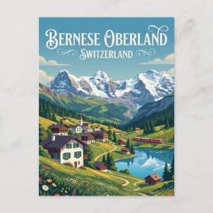 Postal Oberland bernés Suiza