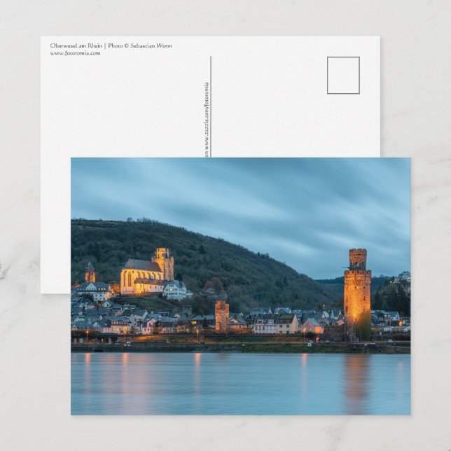 Postal Oberwesel Alemania (Anverso / Reverso)