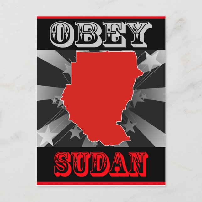 Postal Obey Sudan (Anverso)