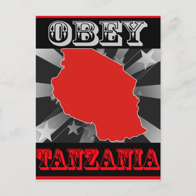 Postal Obey Tanzania (Anverso)