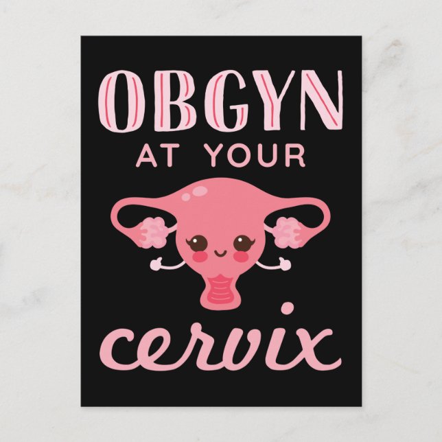 Postal OBGYN en su Cervix (Anverso)