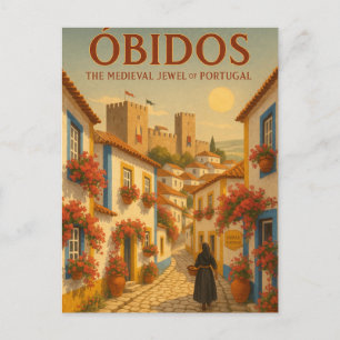 Postal ÓBIDOS – La joya medieval de Portugal