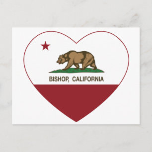 Postal obispo de la bandera de california