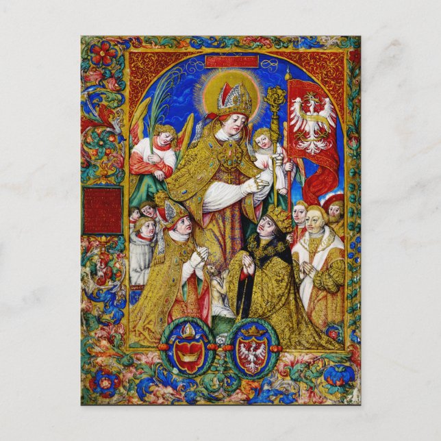 Postal Obispo y mártir de San Stanislaus (Anverso)