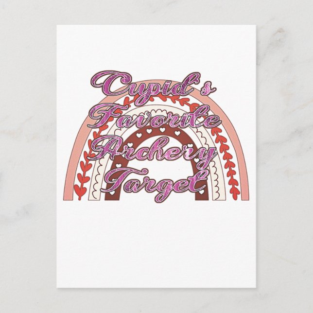 Postal Objetivo favorito de Cupido: El día de San Valentí (Anverso)