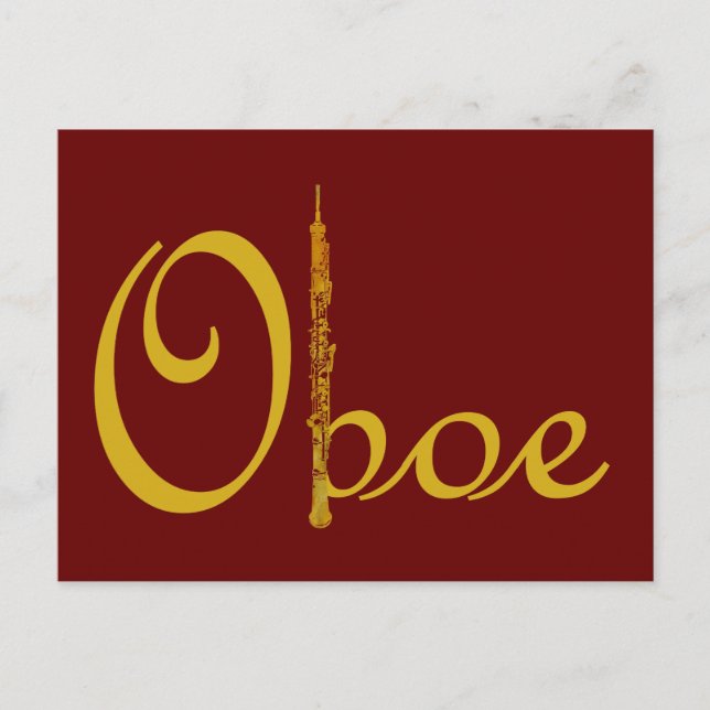 Postal Oboe de oro (Anverso)