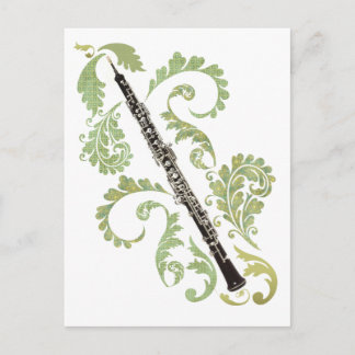 Postal Oboe y follaje