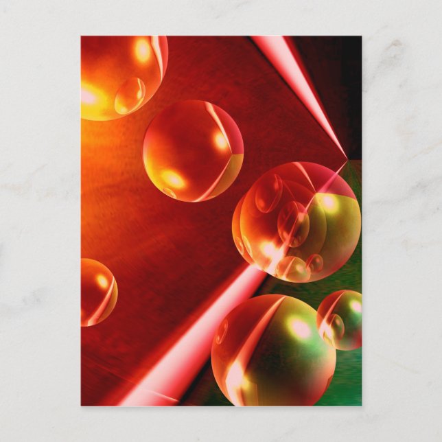 Postal Obra abstracta contemporánea de Serdar Hizli (Anverso)