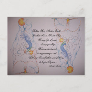 Postal obra de arte 046, Padre Sol, Madre TierraHermano M