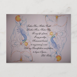 Postal obra de arte 046, Padre Sol, Madre TierraHermano M