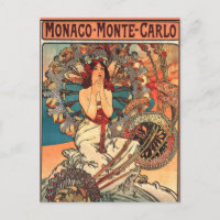 Obra de arte de Alfons Mucha, Mónaco - Monte Carlo