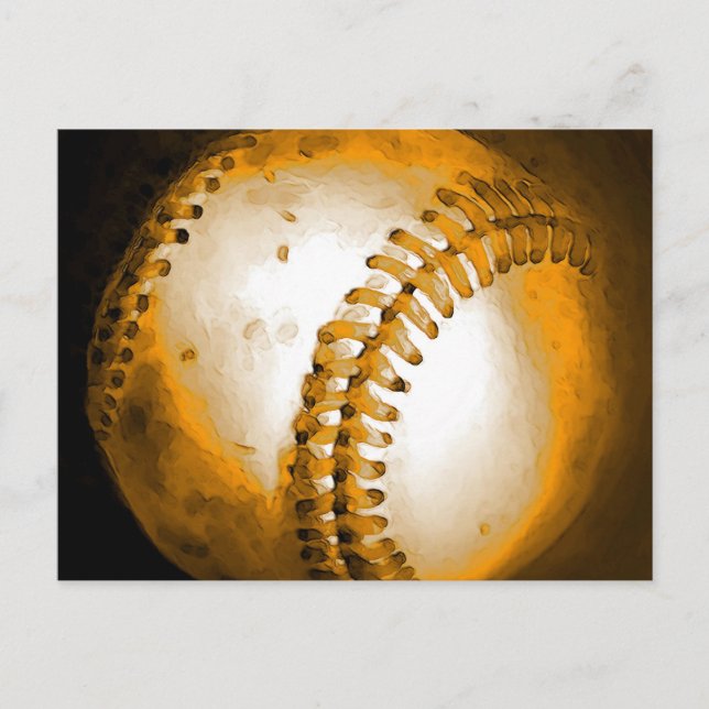 Postal Obra de arte de béisbol (Anverso)