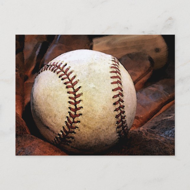 Postal Obra de arte de béisbol (Anverso)