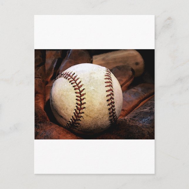 Postal Obra de arte de béisbol (Anverso)