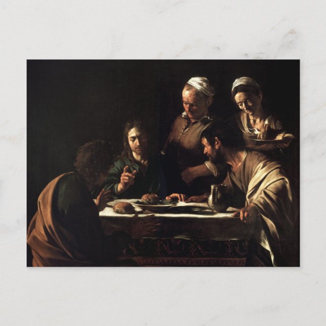 Postal Obra de Arte de Carvaggio (Anverso)