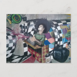 Postal Obra de arte de grafiti abstracto