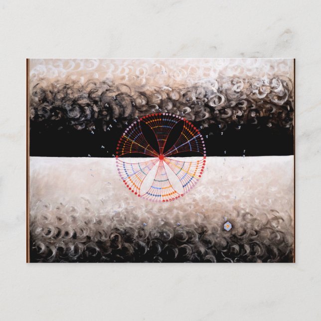 Postal Obra de arte de Hilma af Klint, The Swan No. 10 (Anverso)