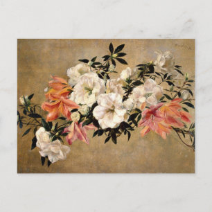 Postal Obra de arte de Petunias - Henri Fantin-Latour