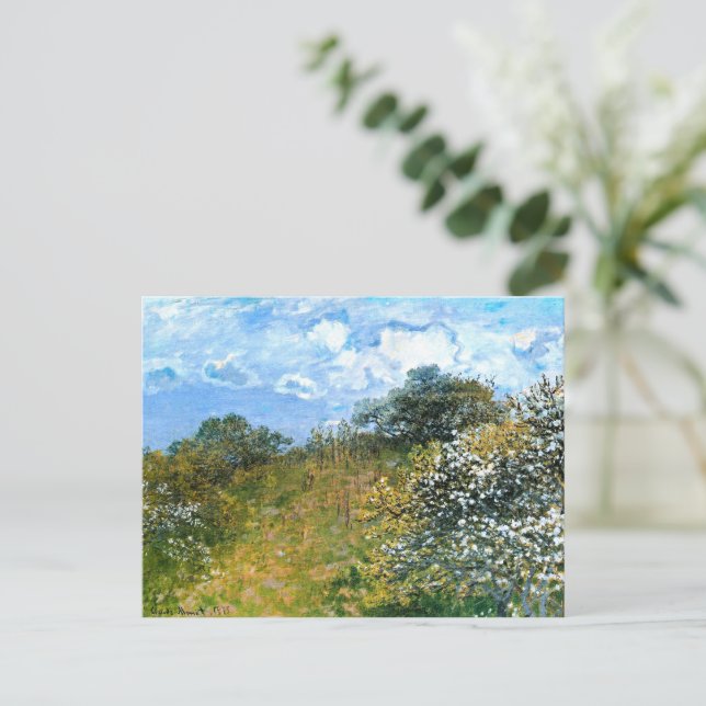 Postal Obra de Claude Monet, Primavera, (Anverso de pie)